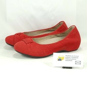Dansko Lina Slip on Casual Ballet Flat Womens Size 8 38 5702040204 Red Black